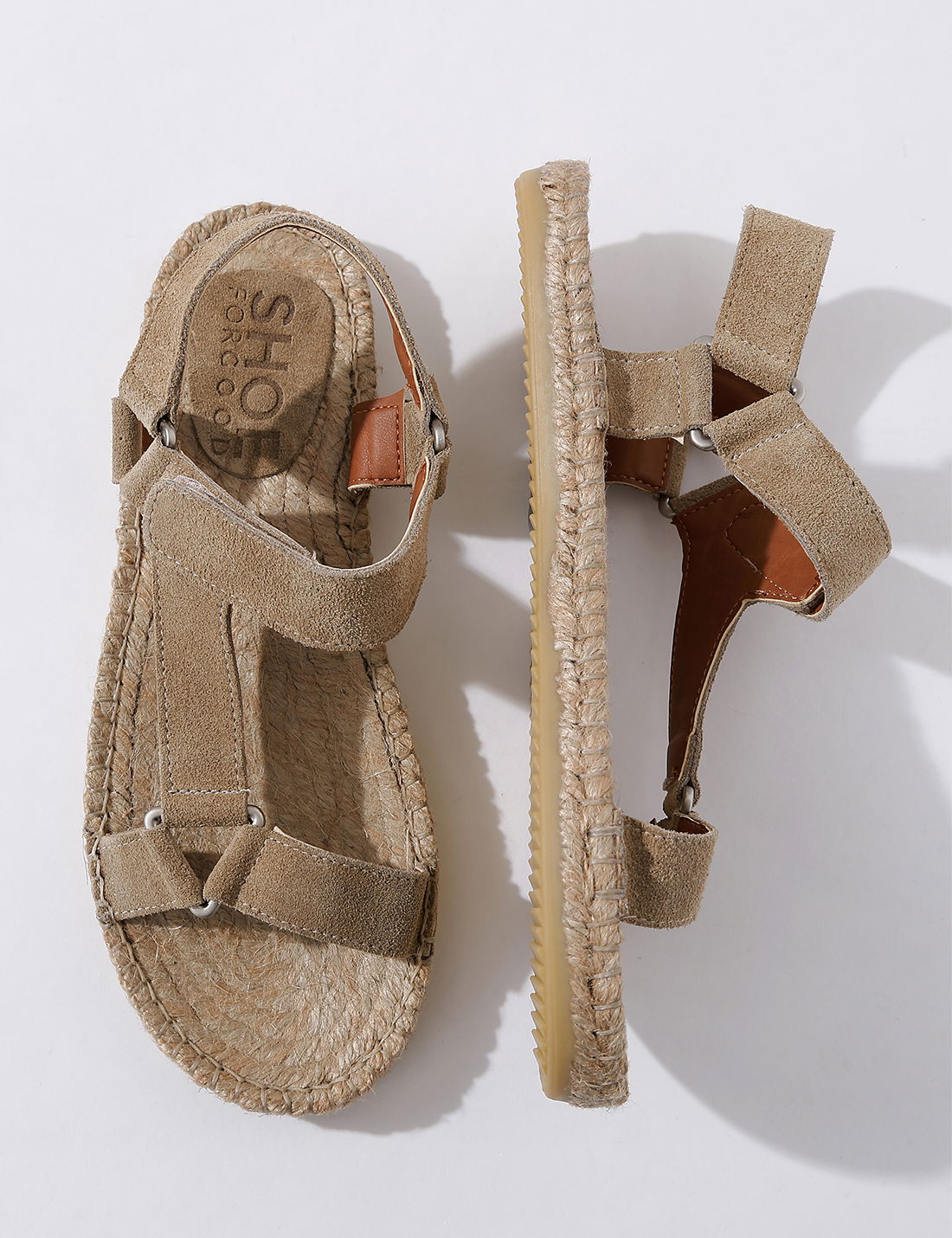 Hasır Detaylı Süet Açev Sandalet