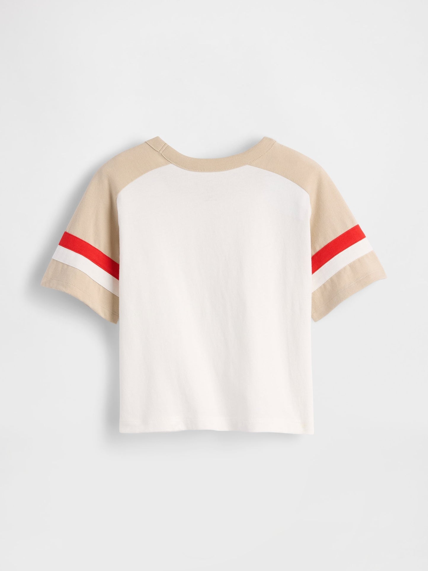 Beyaz Raglan Futbol T-shirt
