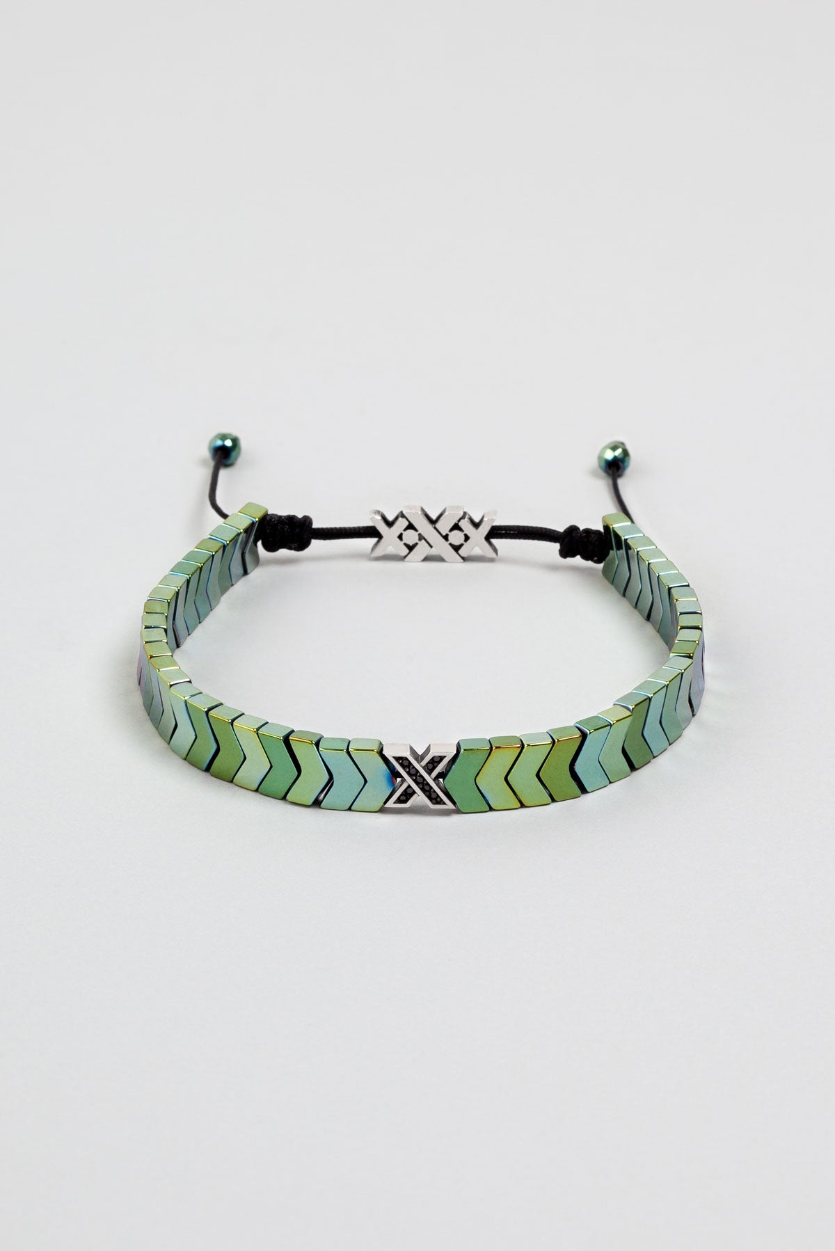 Hematit Taşlı Ayaralanabilir Gümüş Bileklik 07273520499