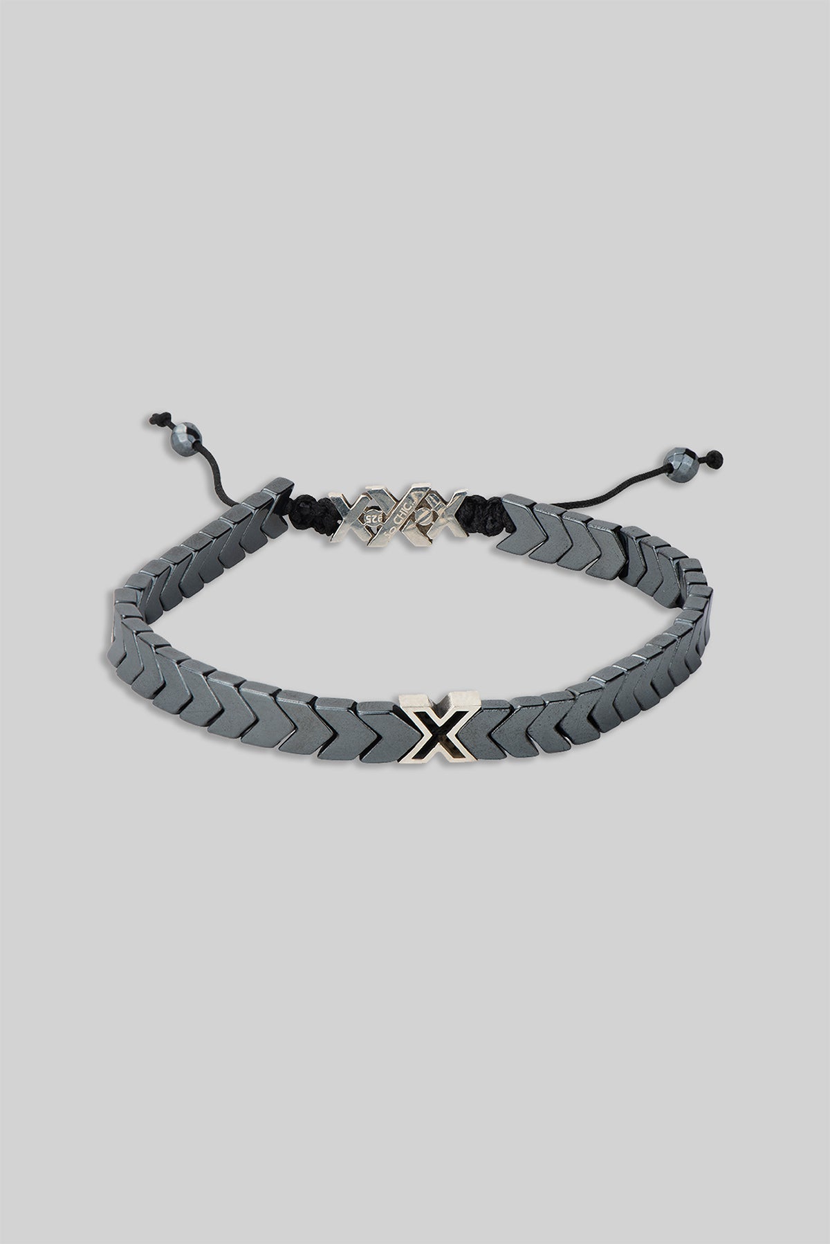 Hematit Taşlı Gümüş Erkek Bileklik 07273549999