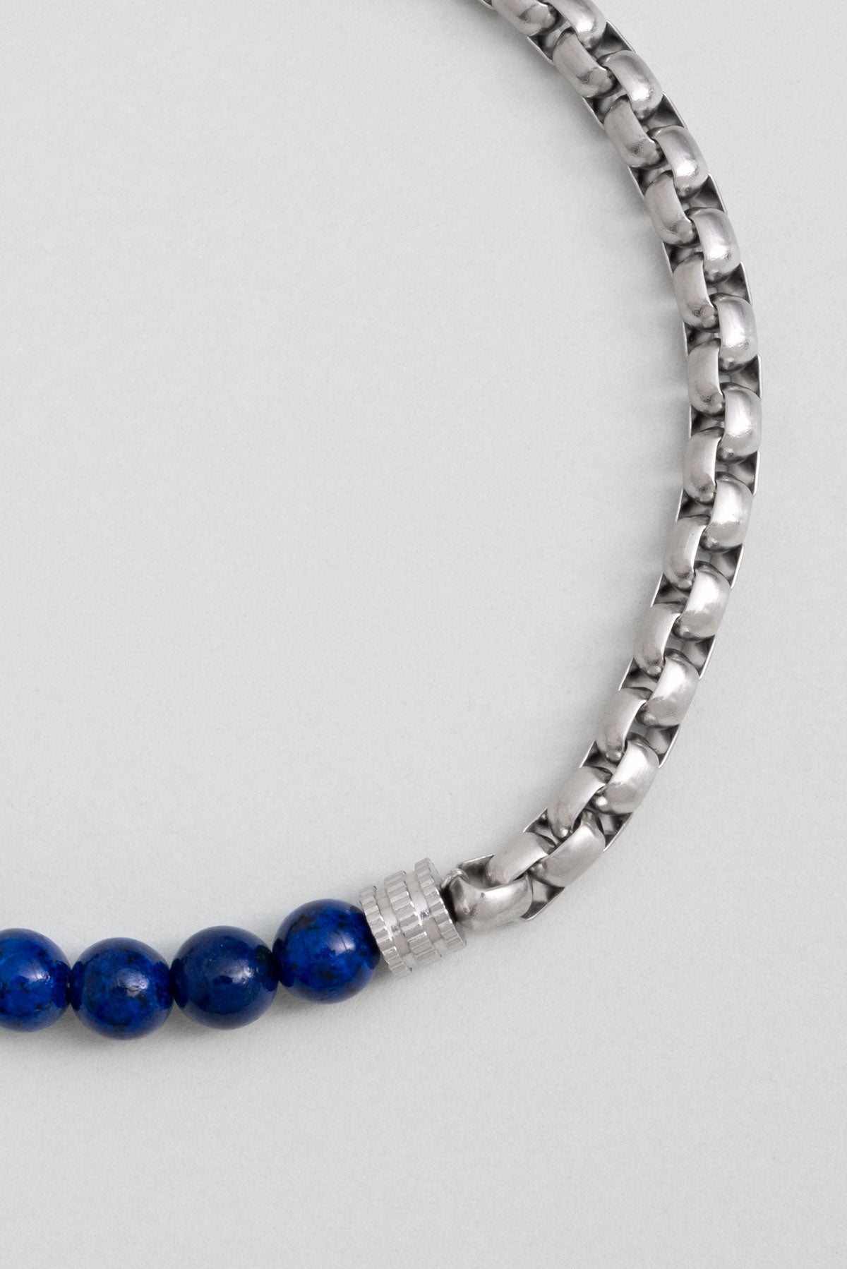 Lapis Taşlı 22 Cm Çelik Erkek Bileklik 02439750599