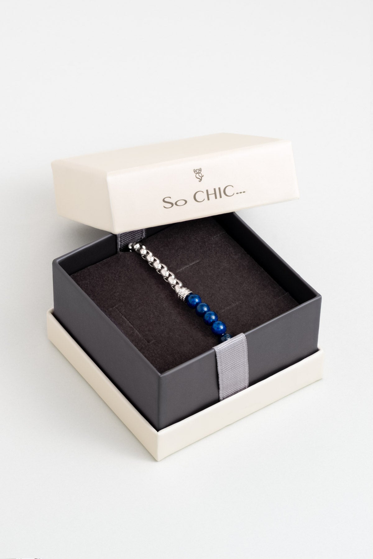 Lapis Taşlı 22 Cm Çelik Erkek Bileklik 02439750599