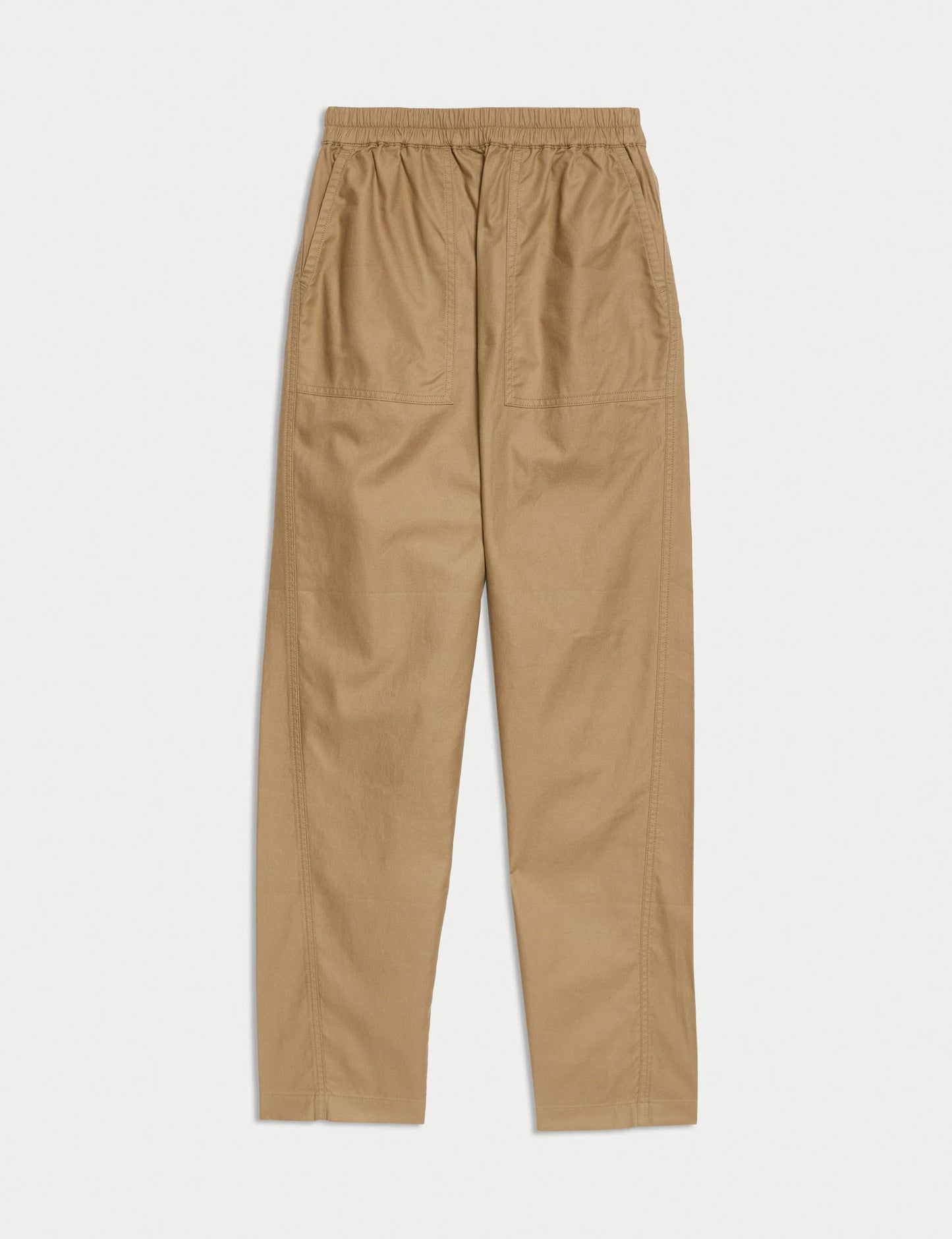 Saf Pamuklu Carrot Leg Pantolon