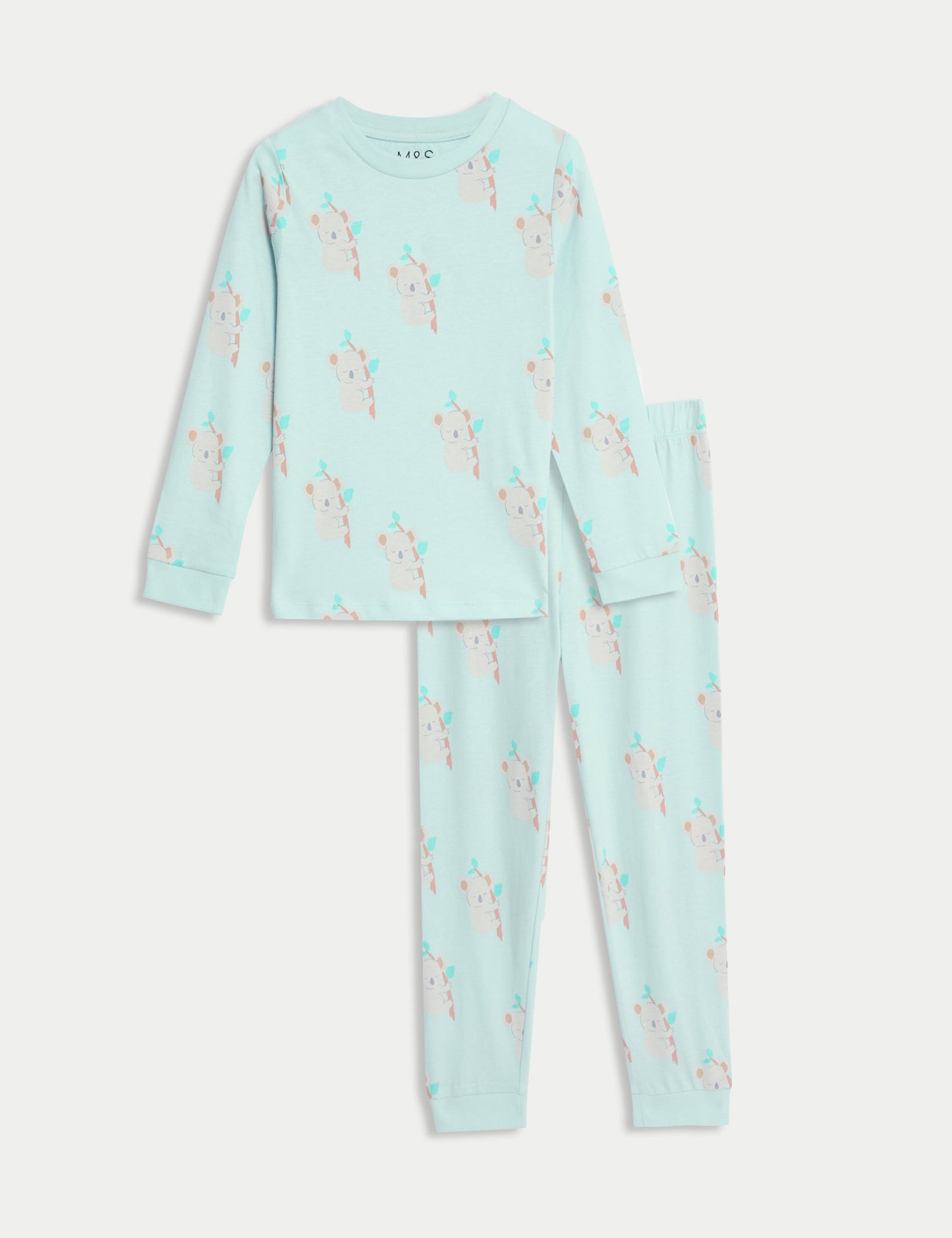 Saf Pamuklu Desenli Pijama Takımı