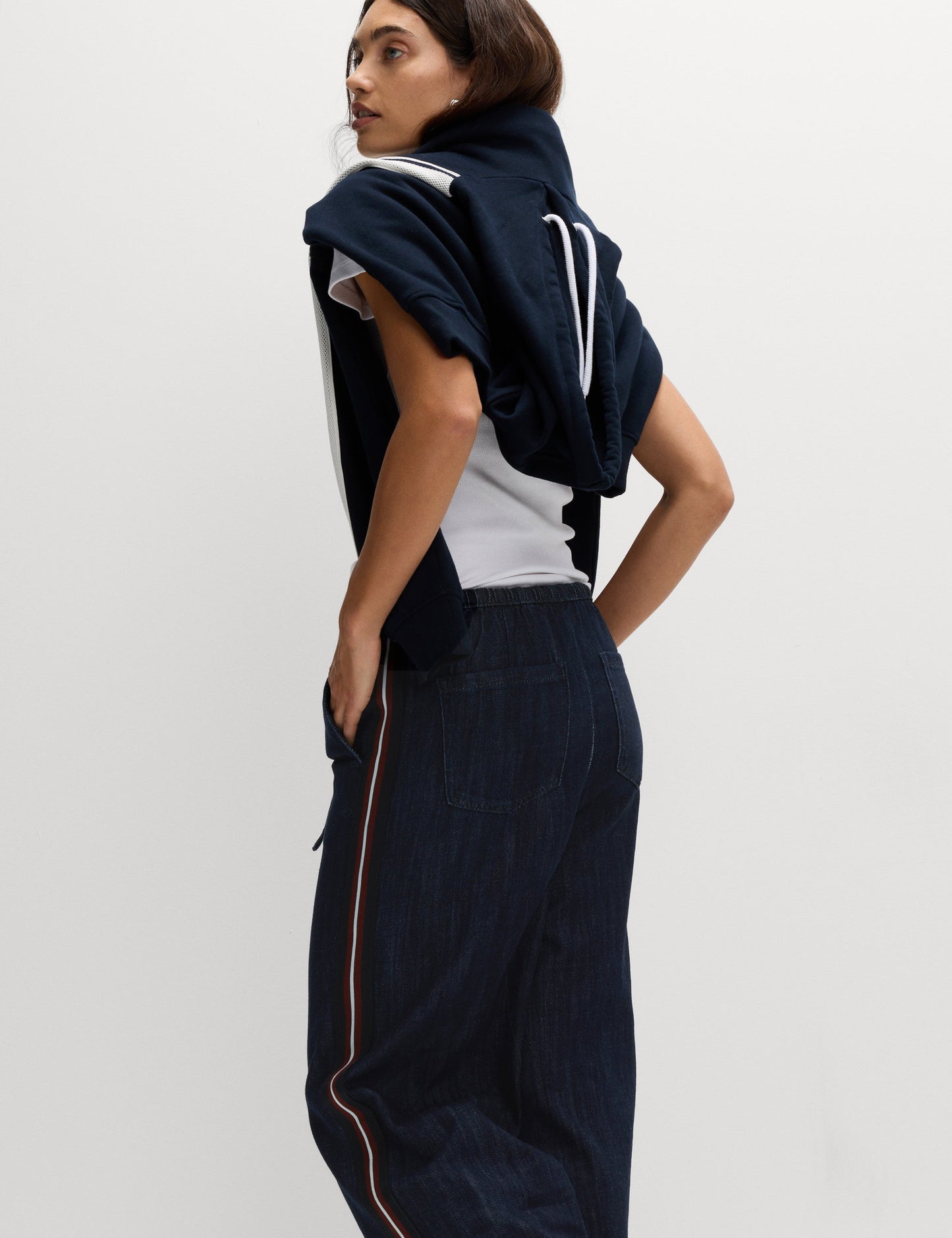 Denim Geniş Paça Pantolon