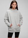 Pembe Oversize Kapüşonlu Sweatshirt
