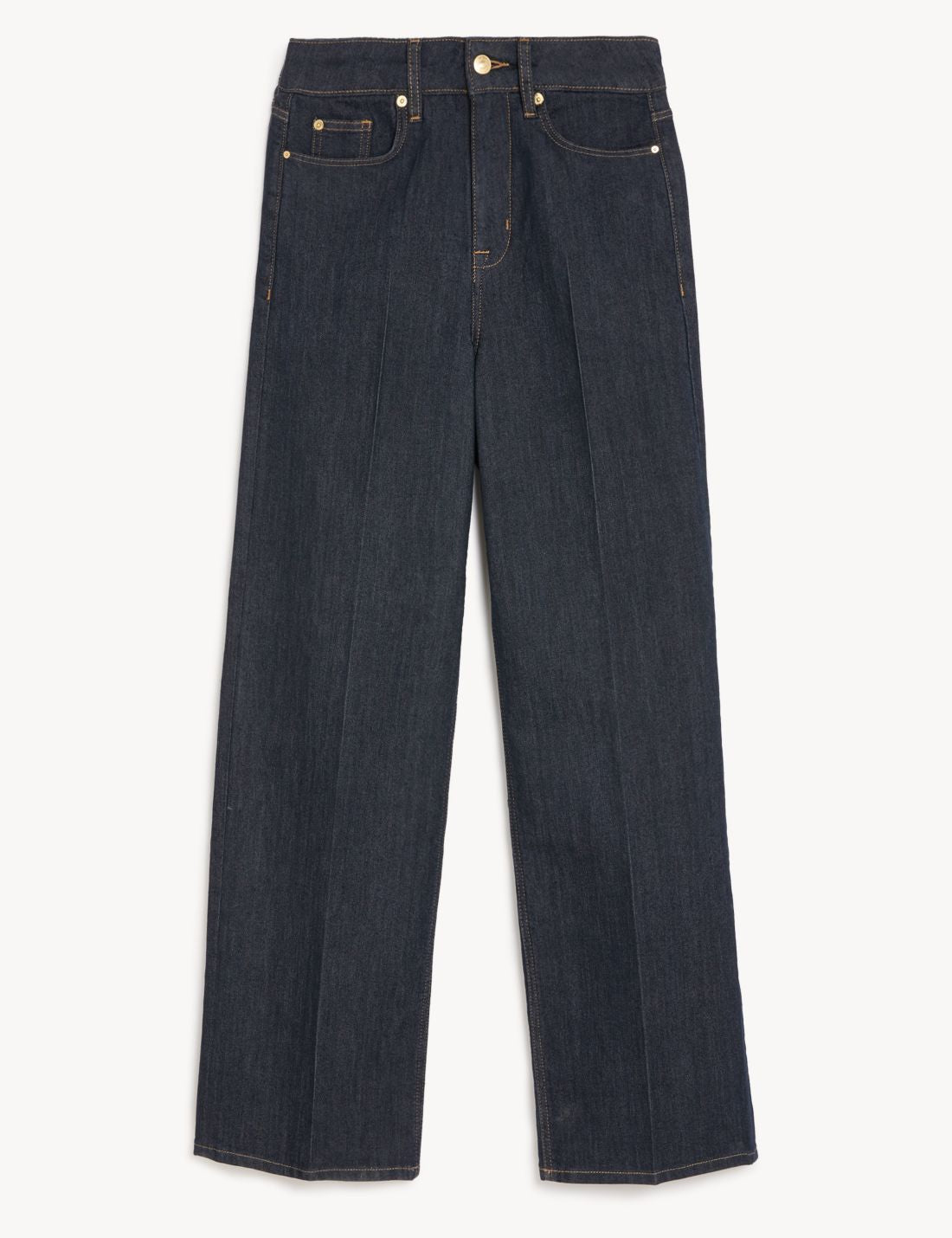 Yüksek Bel Wide Leg Jean Pantolon