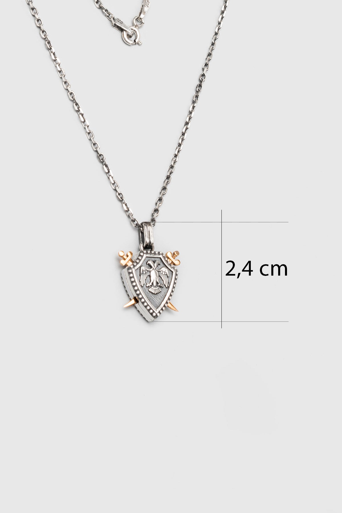 Selçuklu Kartalı Figürlü Gümüş Erkek Kolye 07259799999