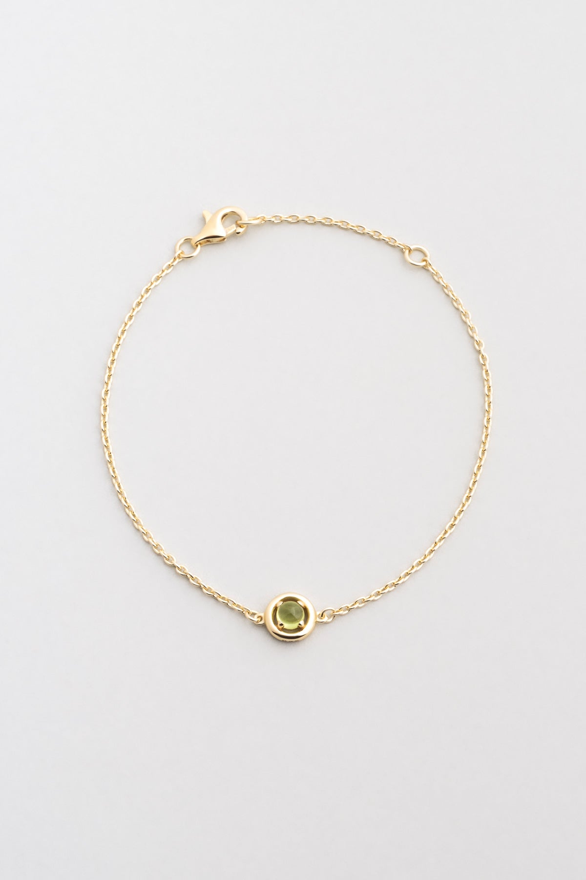 Peridot Serüveni 18 Ayar Sarı Altın Kaplama 19 Cm Gümüş Bileklik 07303220444