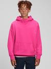 Pembe Oversize Kapüşonlu Sweatshirt
