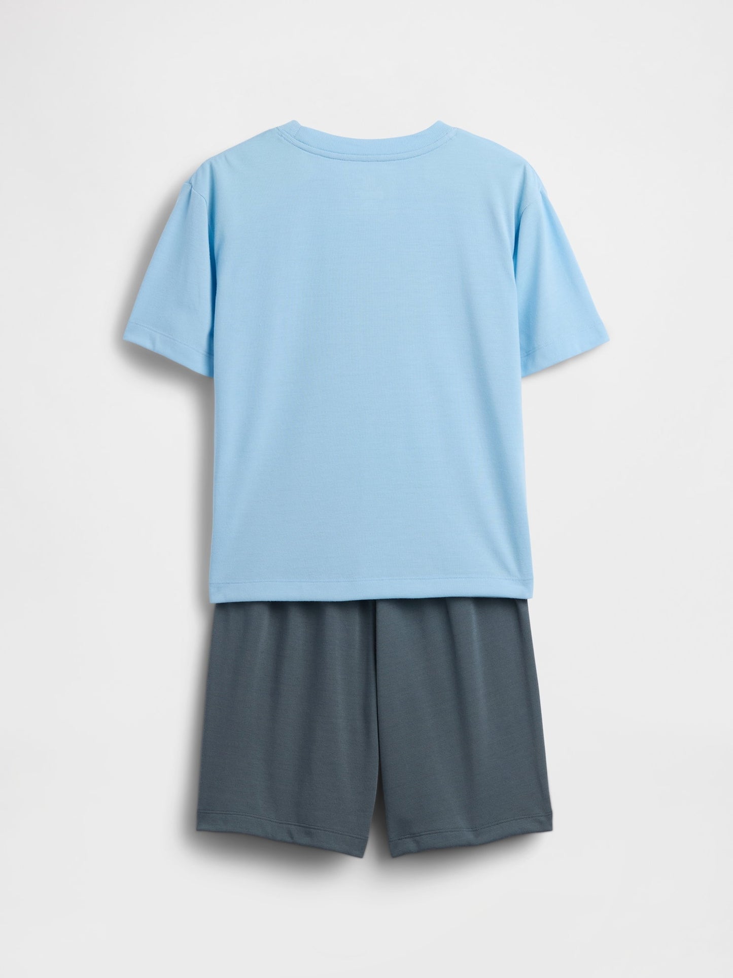 Açık Mavi Recycled Pijama Şort Takım