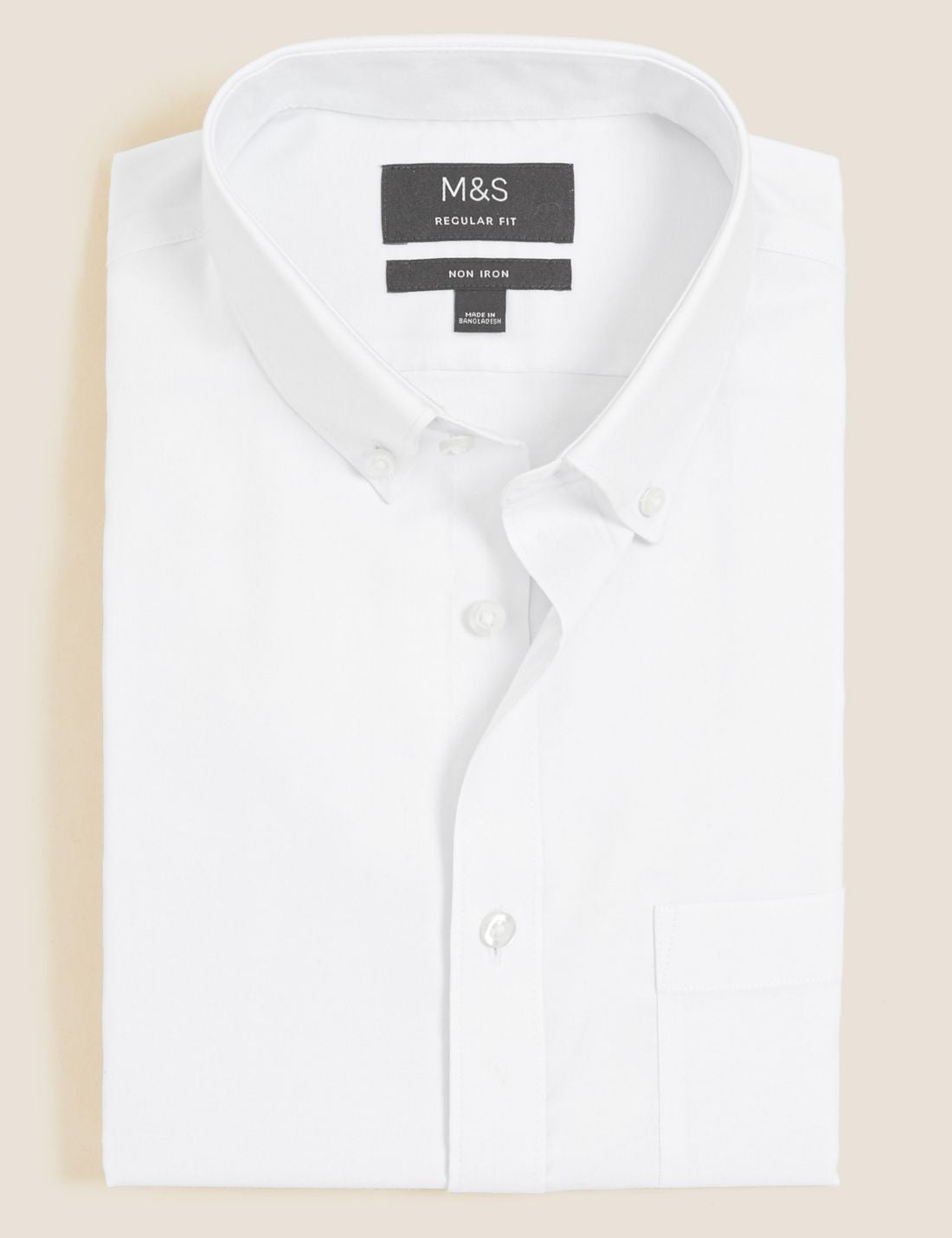 Saf Pamuklu Regular Fit Oxford Gömlek