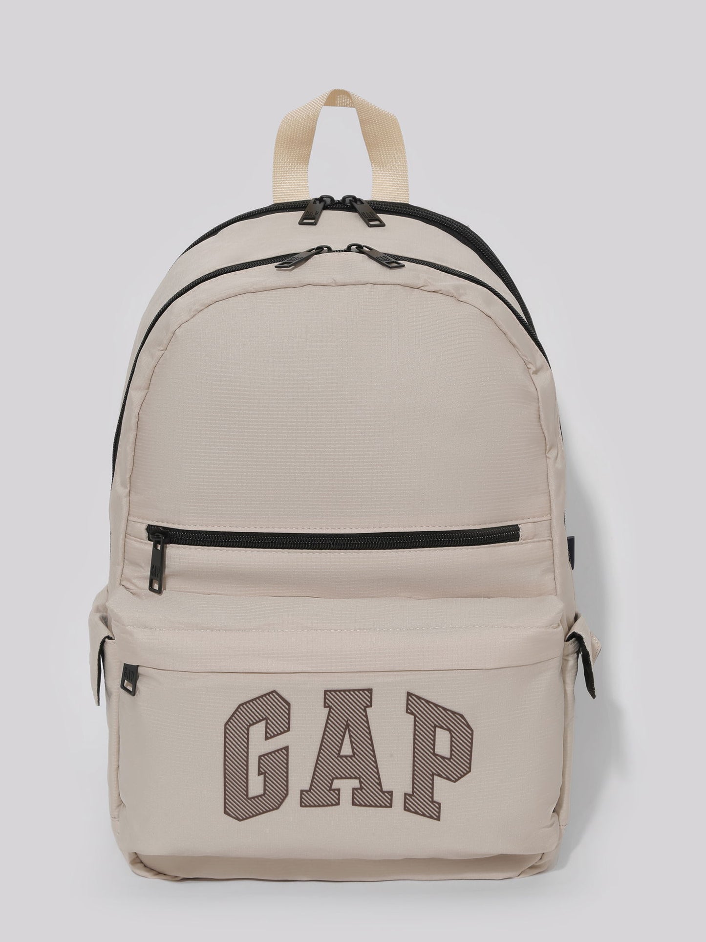 Bej Gap Logo Çift Bölmeli Sırt Çantası