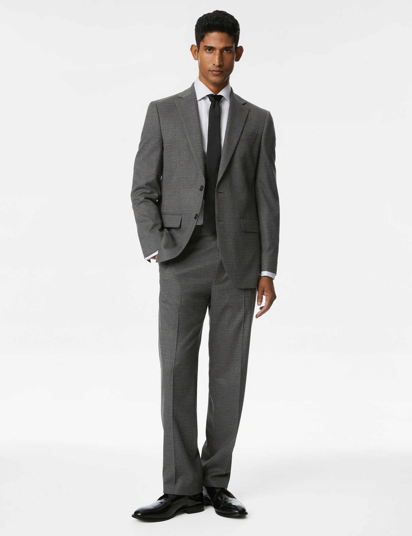 Regular Fit Ekose Desenli Yün Pantolon