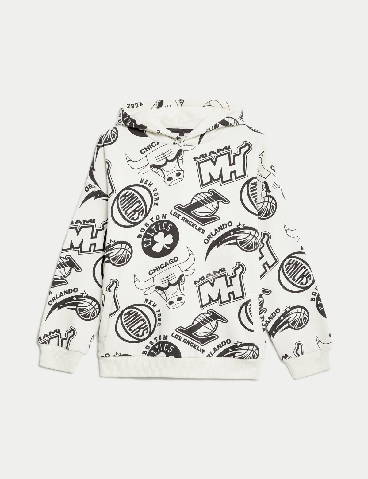 Nba Temalı Kapüşonlu Sweatshirt (6-16 Yaş)
