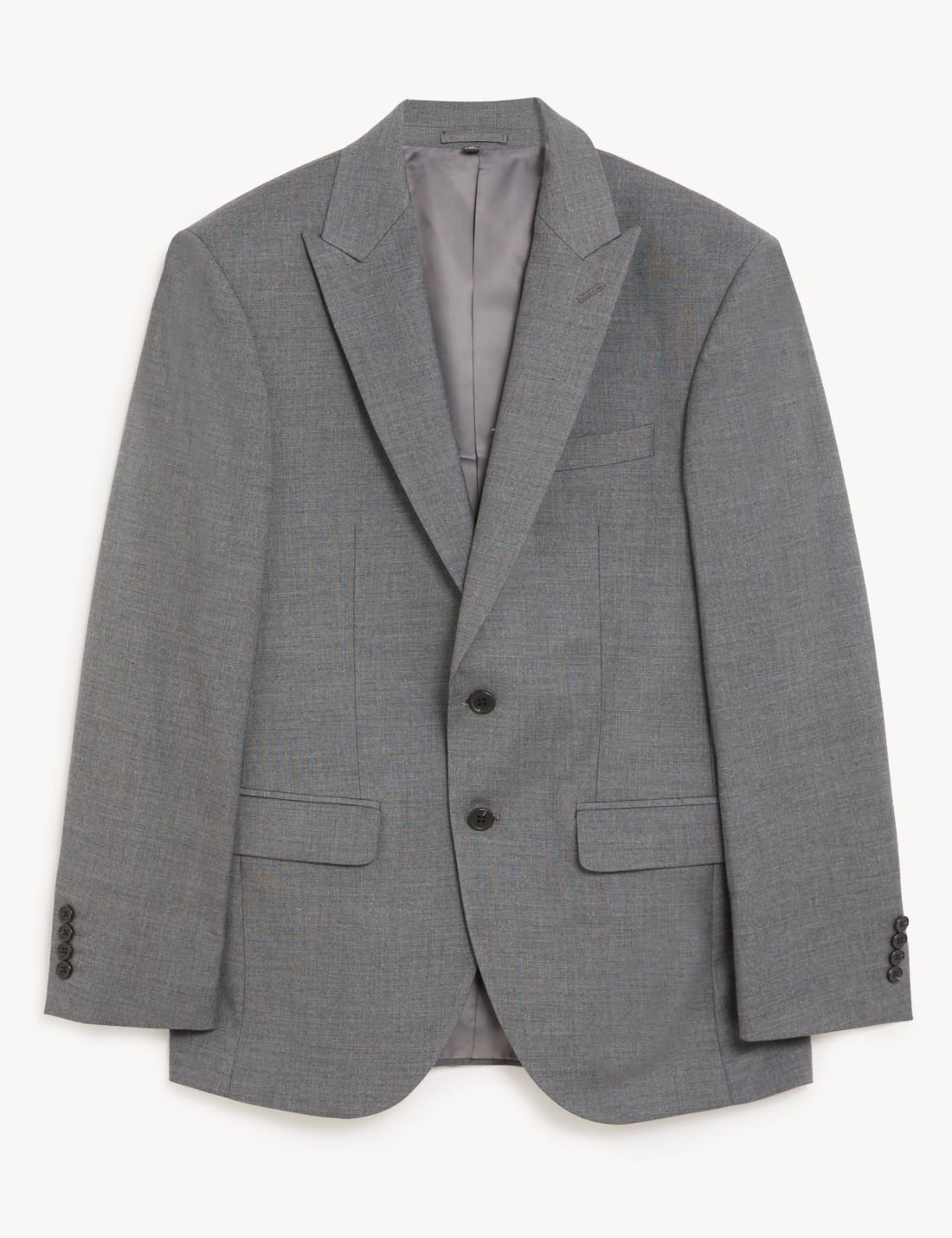 Slim Fit Sharkskin Ceket