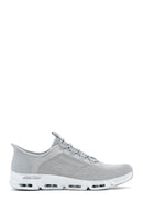 Skechers Kadın Gri Glide Step Gratify Bağcıklı Kumaş Sneaker