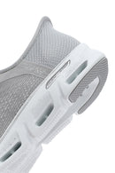 Skechers Kadın Gri Glide Step Gratify Bağcıklı Kumaş Sneaker