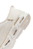 Skechers Kadın Bej Glide Step Gratify Bağcıklı Kumaş Sneaker