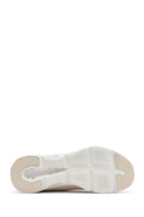 Skechers Kadın Bej Glide Step Gratify Bağcıklı Kumaş Sneaker