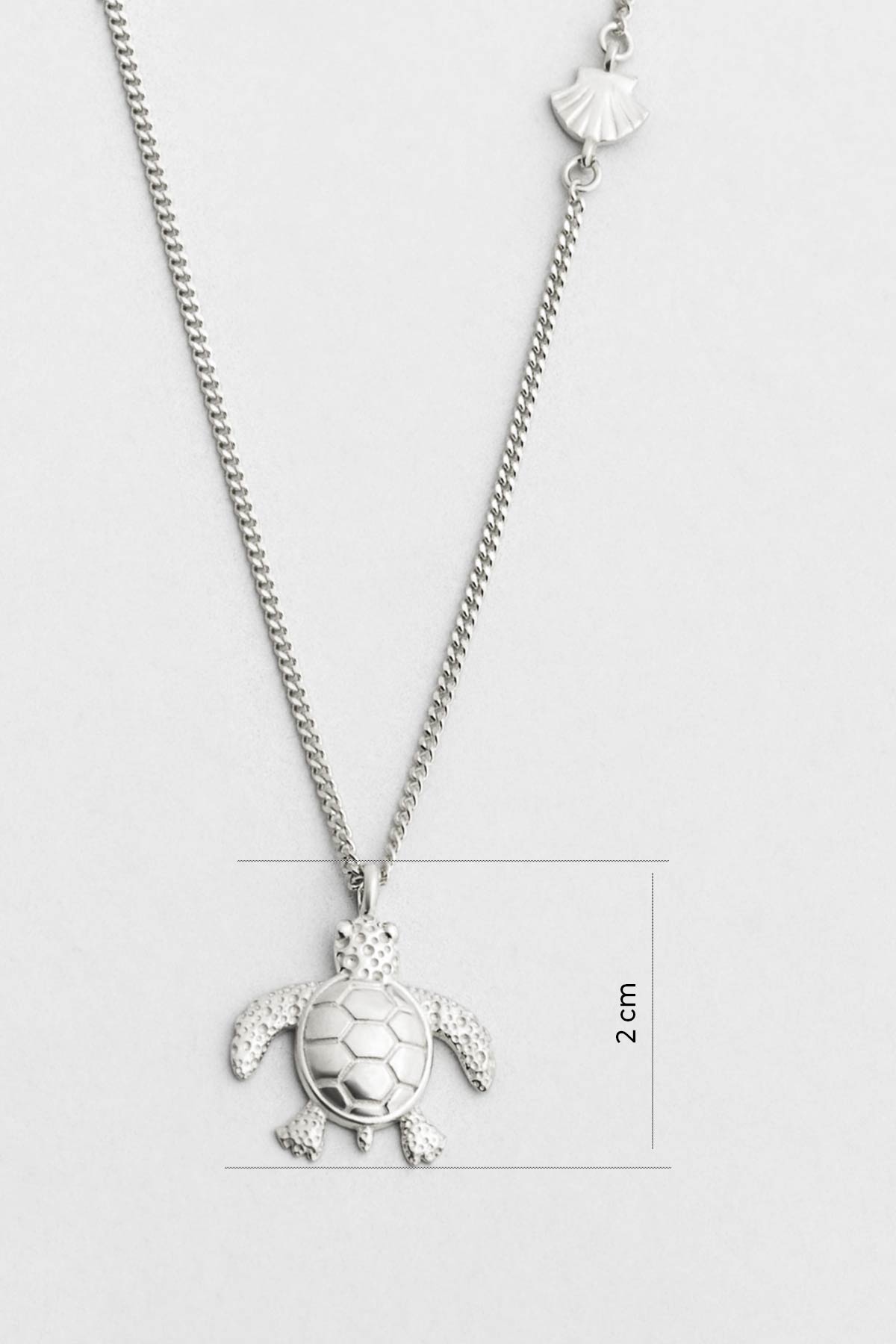 Little Caretta 18 Ayar Beyaz Altın Kaplama 45 Cm Gümüş Kolye 1174809999