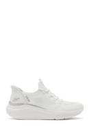 Skechers Kadın Beyaz Bobs B Love - True Delight Bağcıklı Kalın Tabanlı Kumaş Sneaker