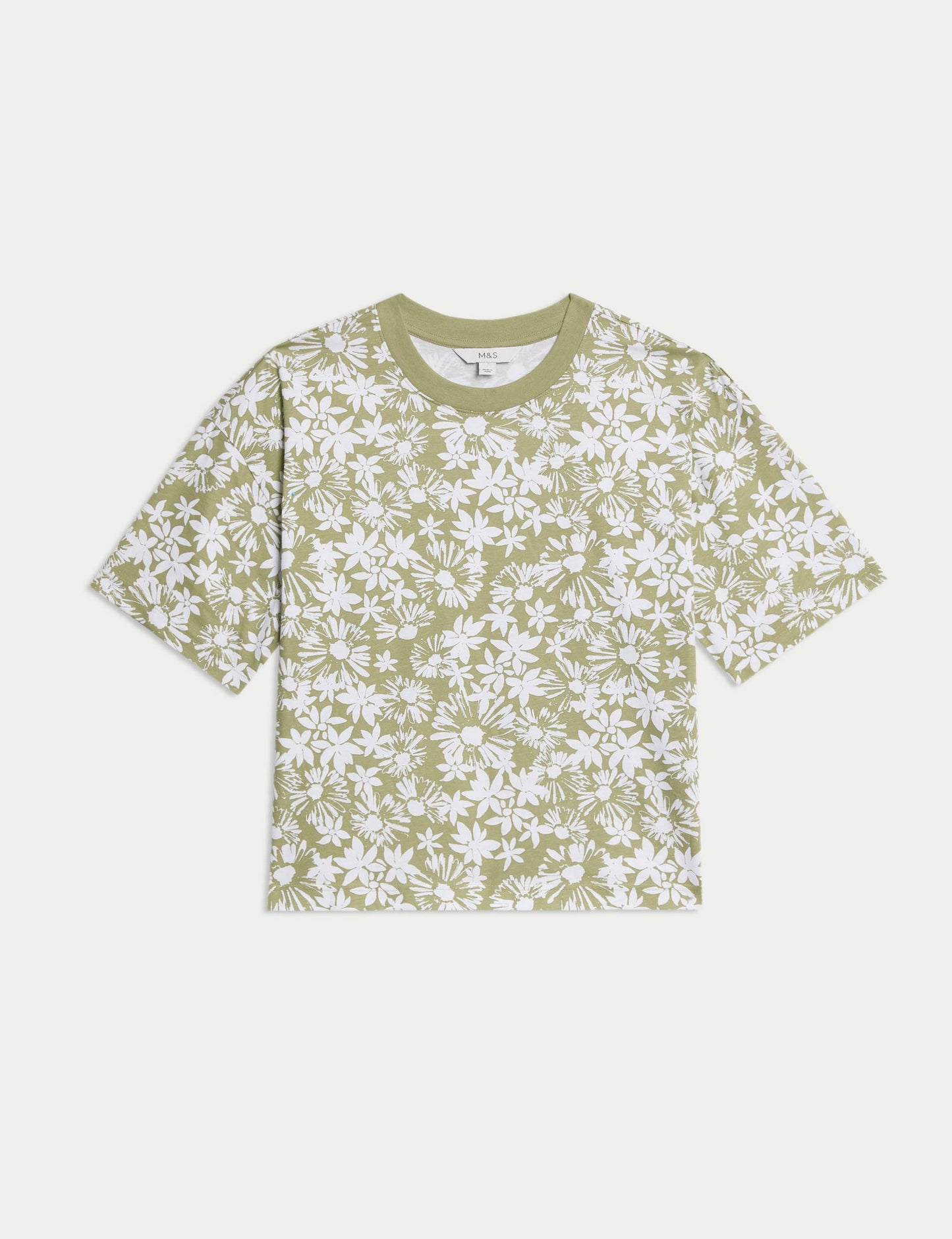 Pamuklu Kısa Kollu Desenli T-shirt