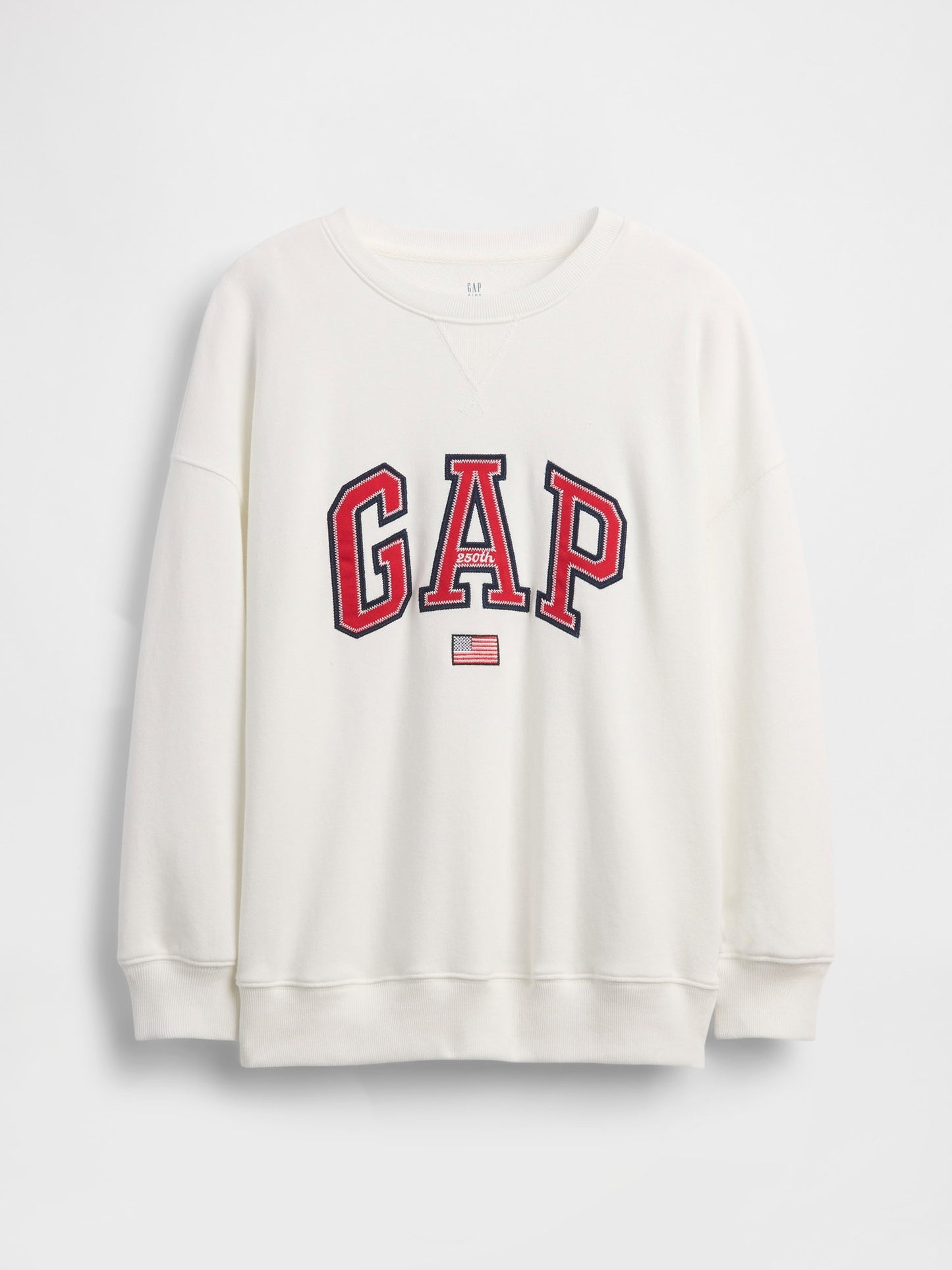 Beyaz Vintagesoft Terry Oversized Grafik Baskılı Sweatshirt
