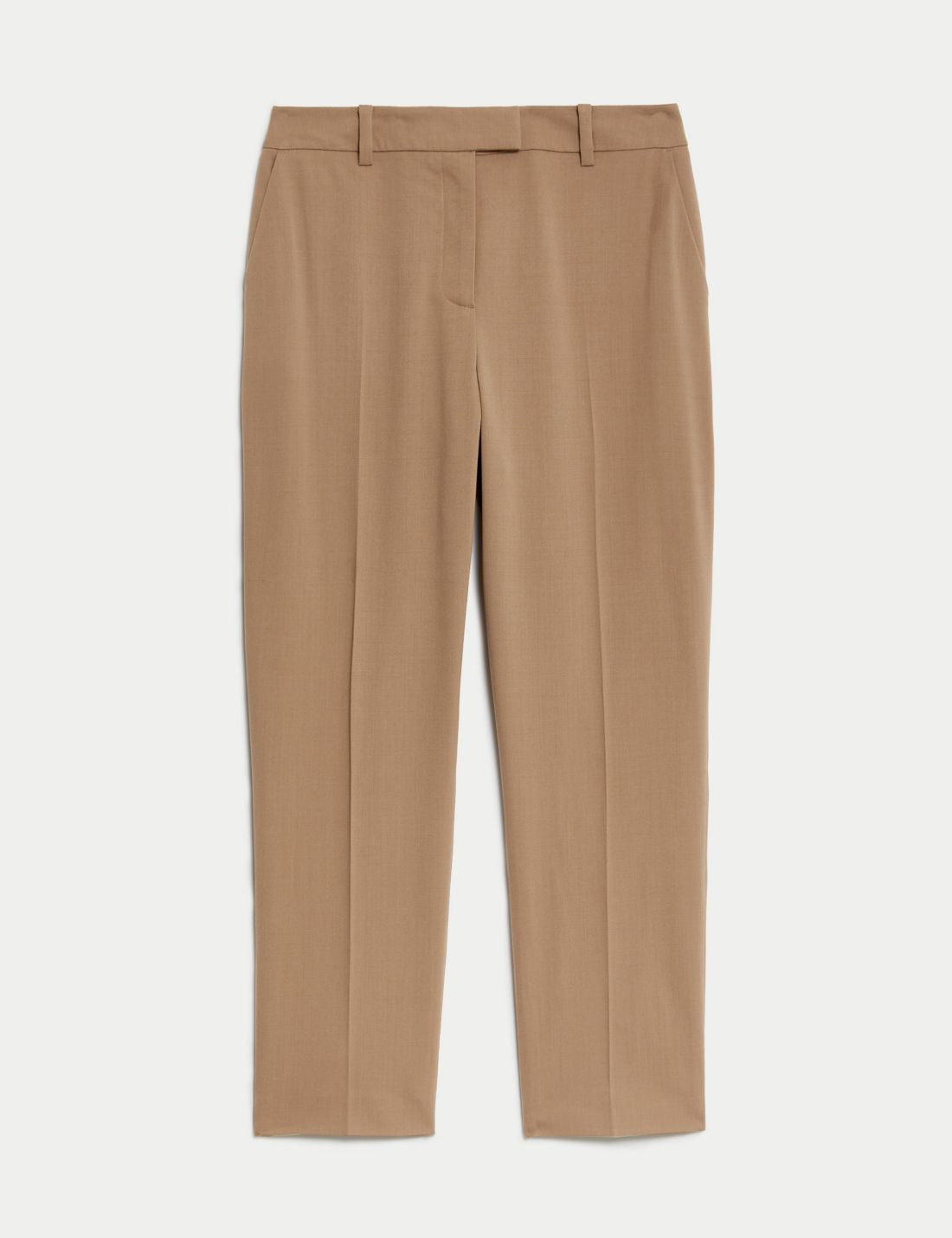 Straight Leg Yün Crop Pantolon