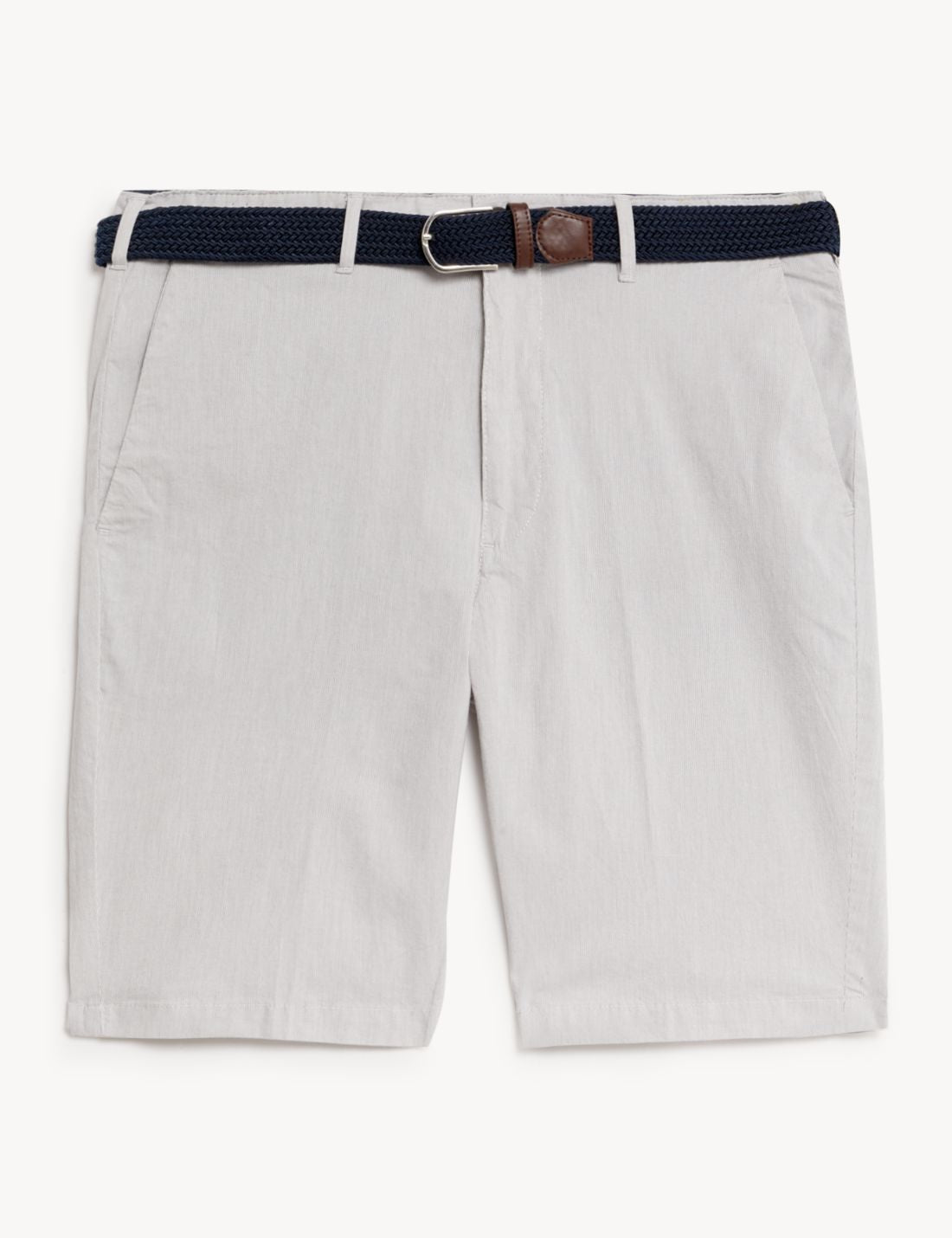 Regular Fit Çizgili Chino Şort