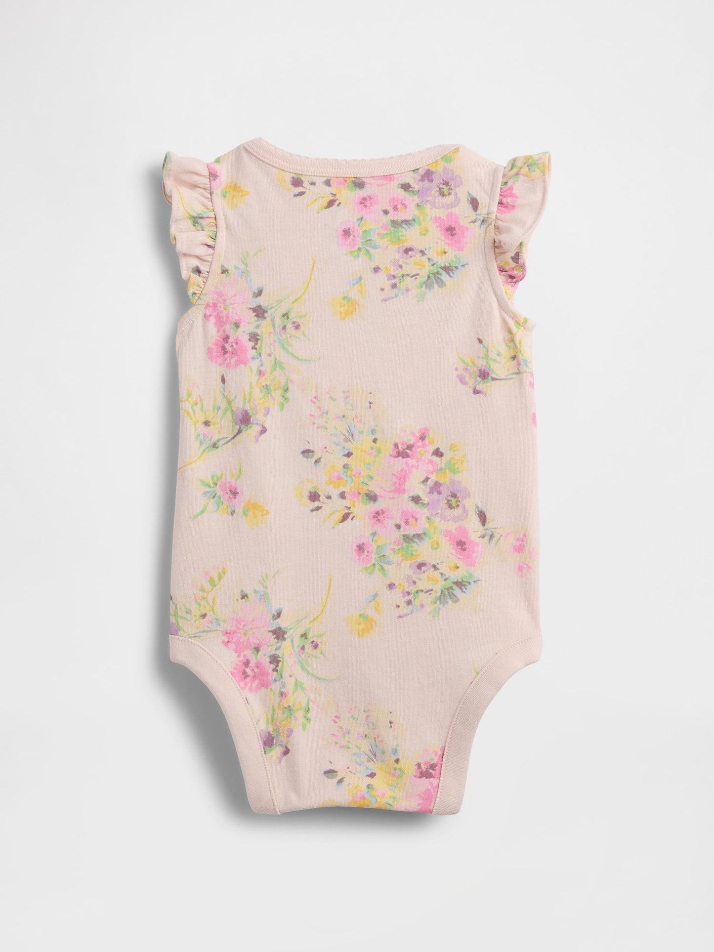 Pembe First Favorites Organik Pamuk Flutter-sleeve Bodysuit