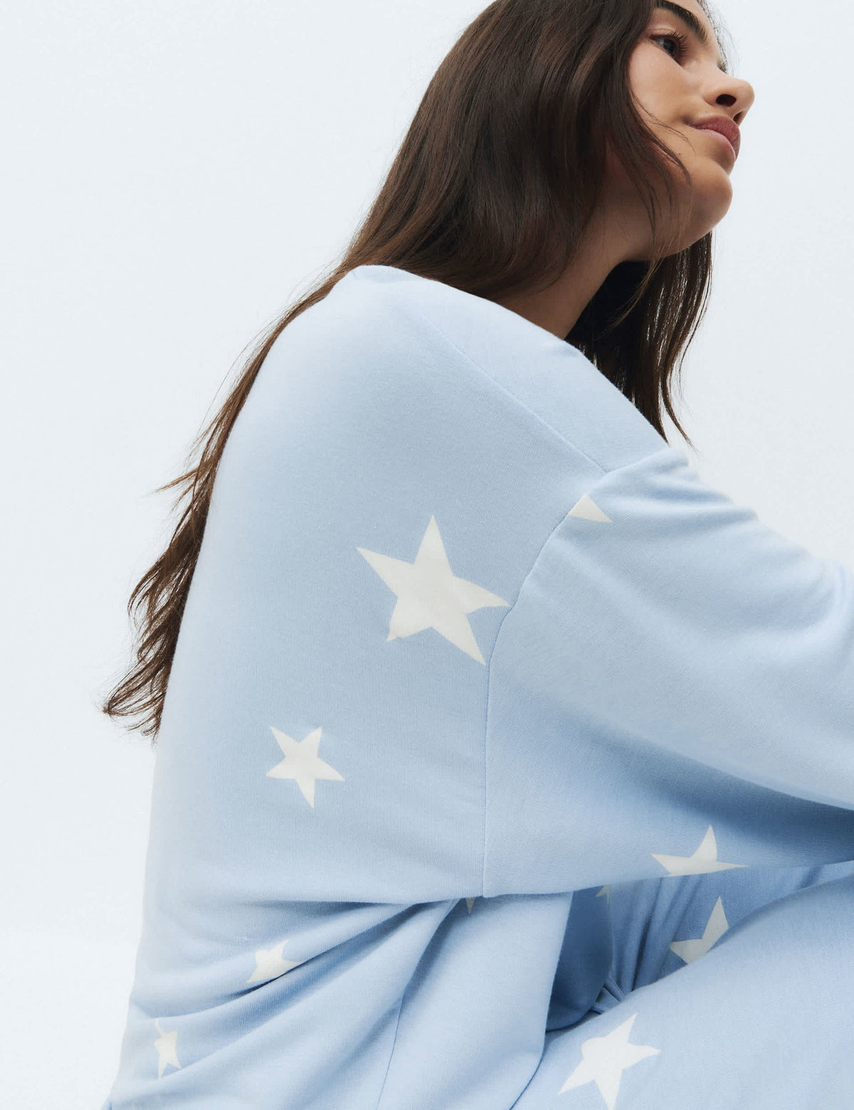 Flexifit™ Desenli Geniş Paça Pijama Takımı