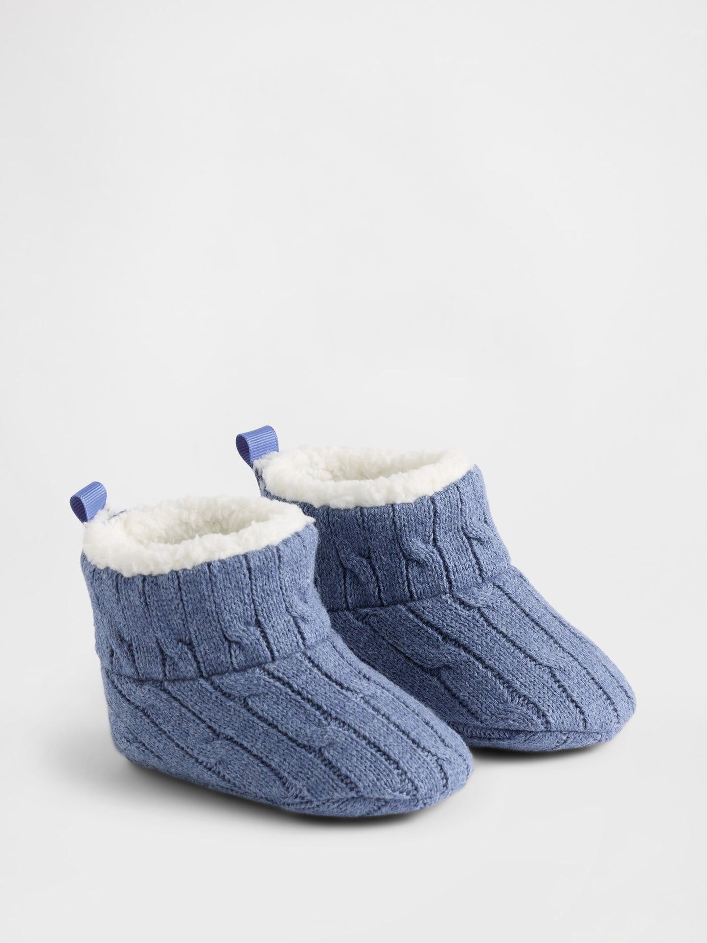 Açık Mavi Sherpa-lined Patik
