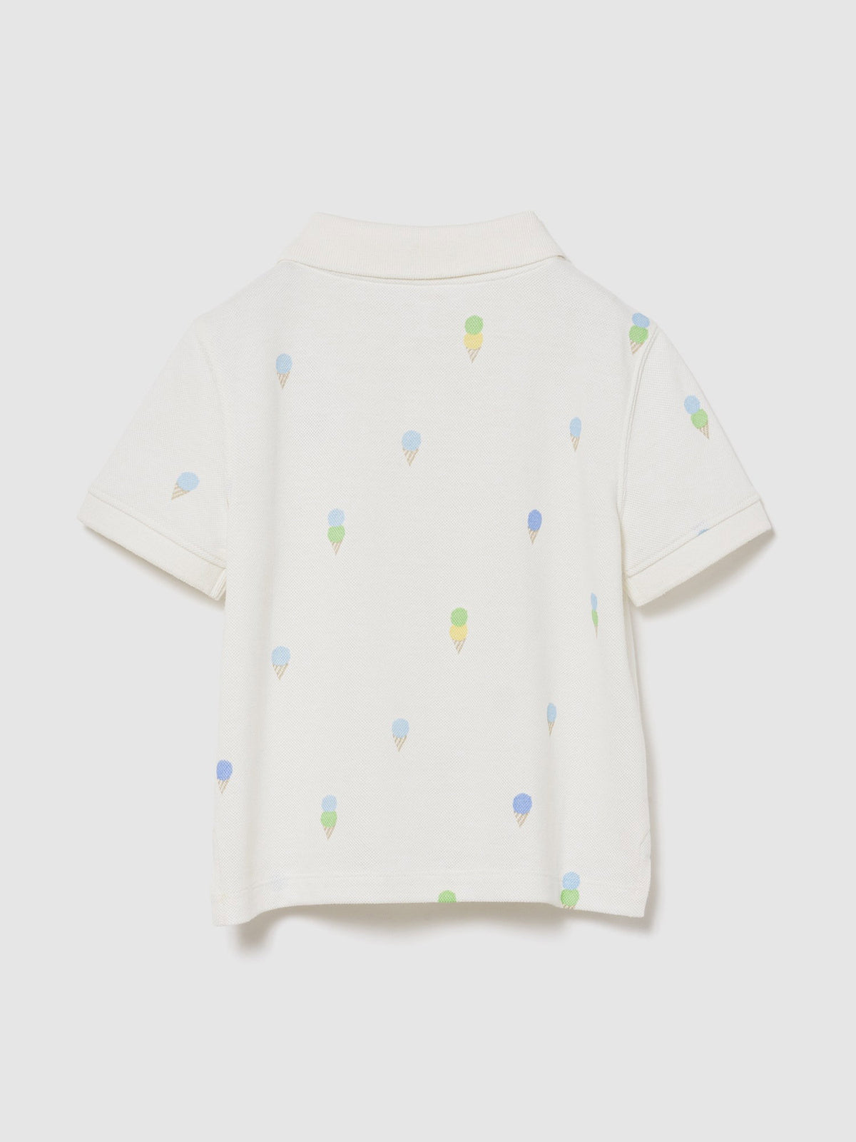 Beyaz Pique Polo T-shirt