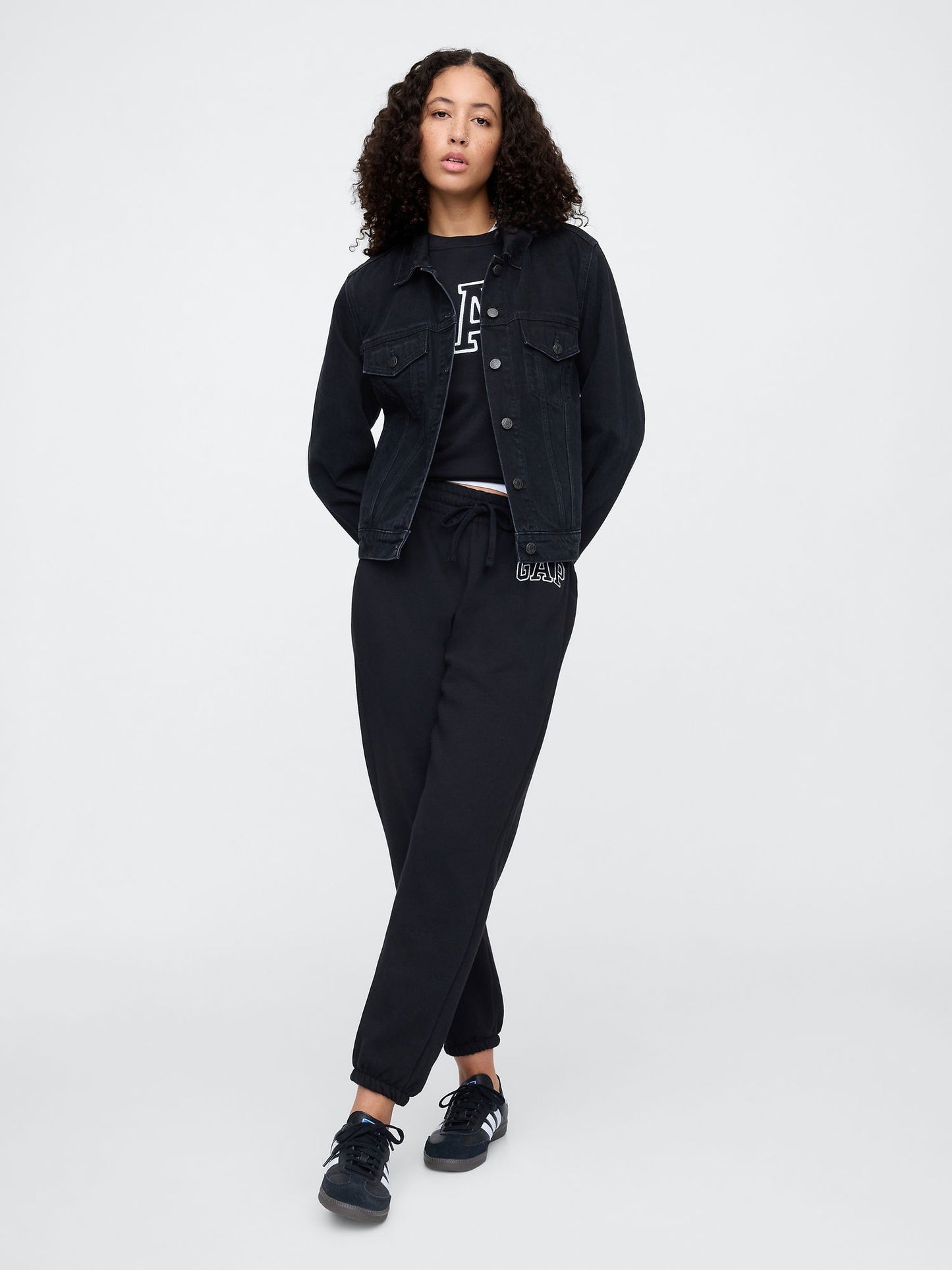 TRUE BLACK V2 2 Gap Logo Jogger Fleece Eşofman Altı