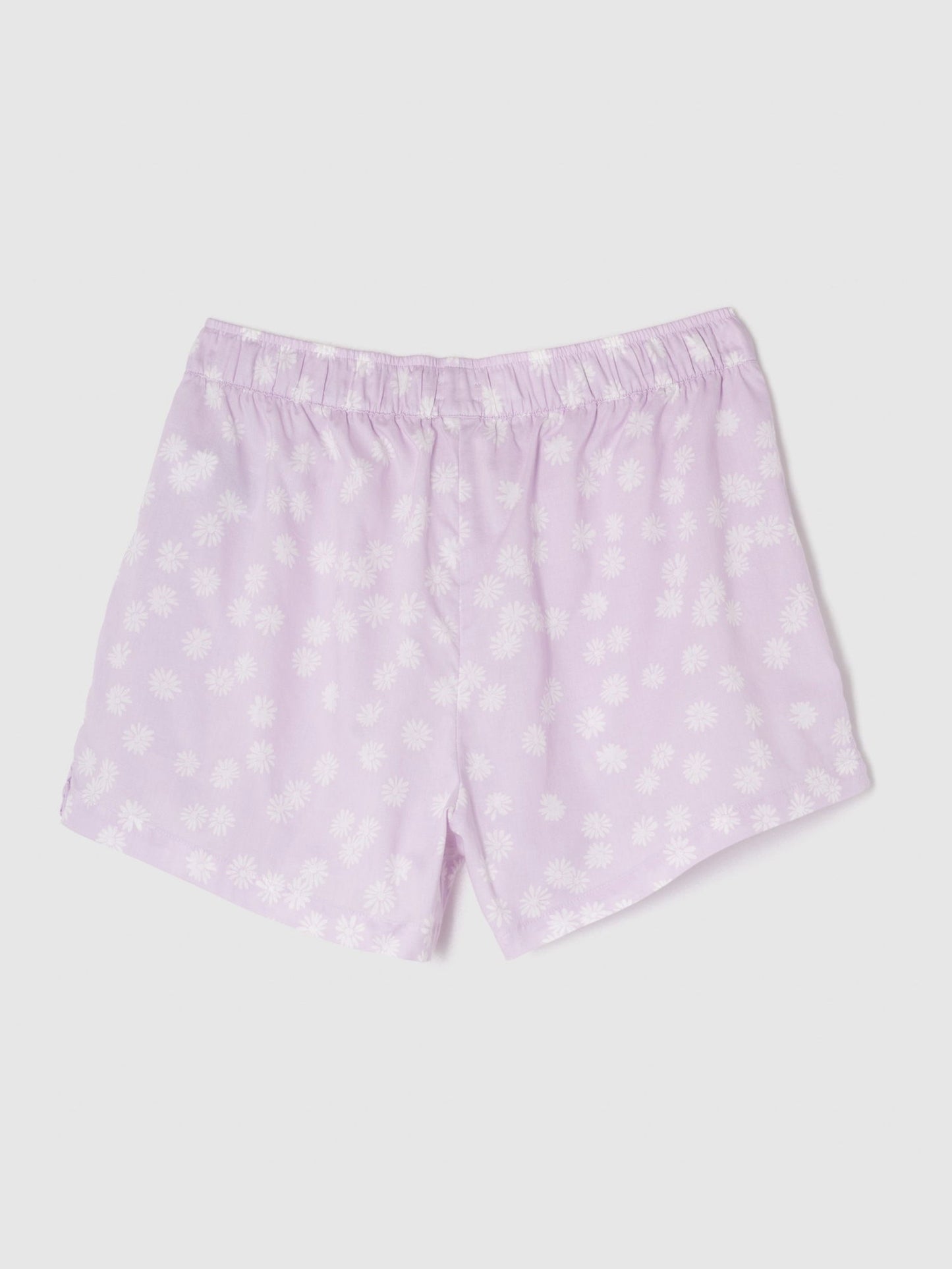 Lila Poplin Pijama Altı
