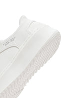 Skechers Erkek Beyaz Court Break Bağcıklı Kalın Tabanlı Deri Sneaker