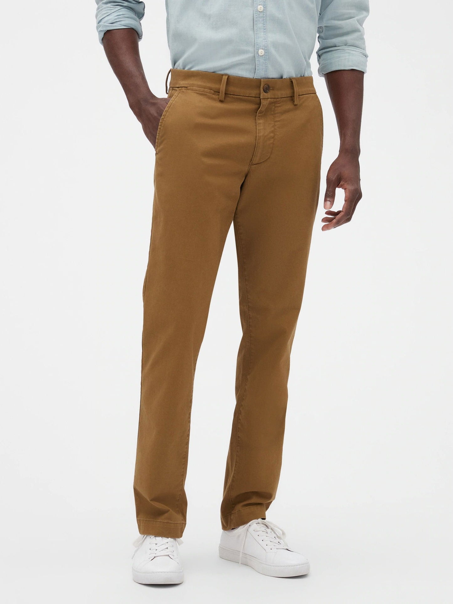Kahverengi Slim Fit Gap Flex Khaki Pantolon