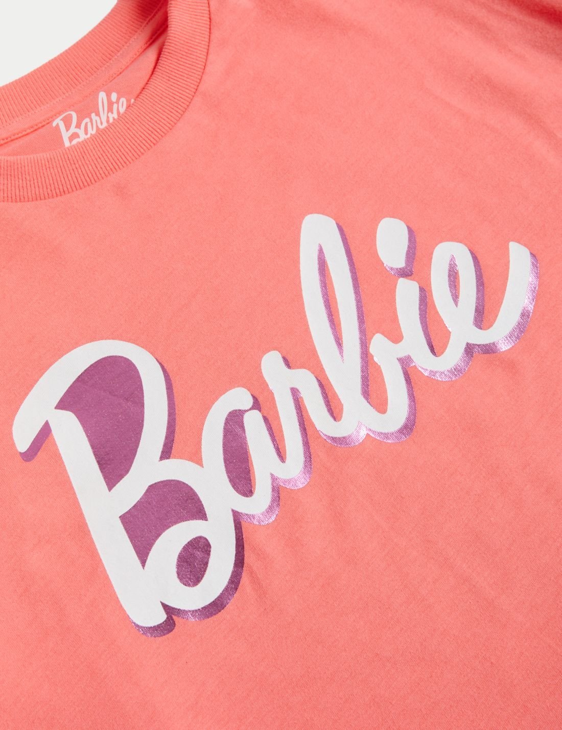 Saf Pamuklu Uzun Kollu Barbie™ T-shirt (5-16 Yaş)