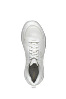 Geox Kadın Beyaz D Xtors D - Mesh + Geobuck Bağcıklı Kalın Tabanlı Sneaker