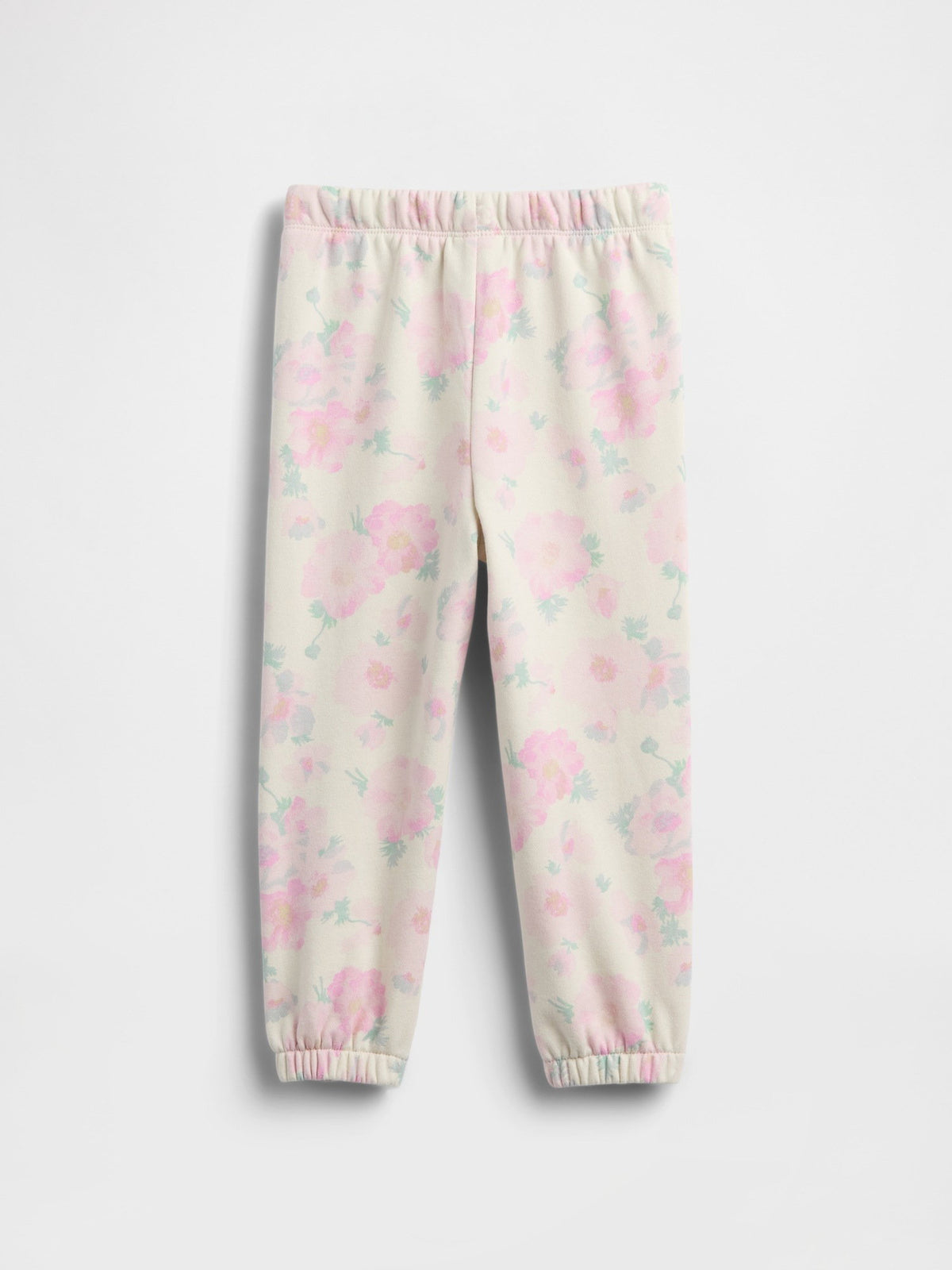 Beyaz Relaxed Logo Fransız Havlu Kumaş Pull-on Jogger Eşofman Altı