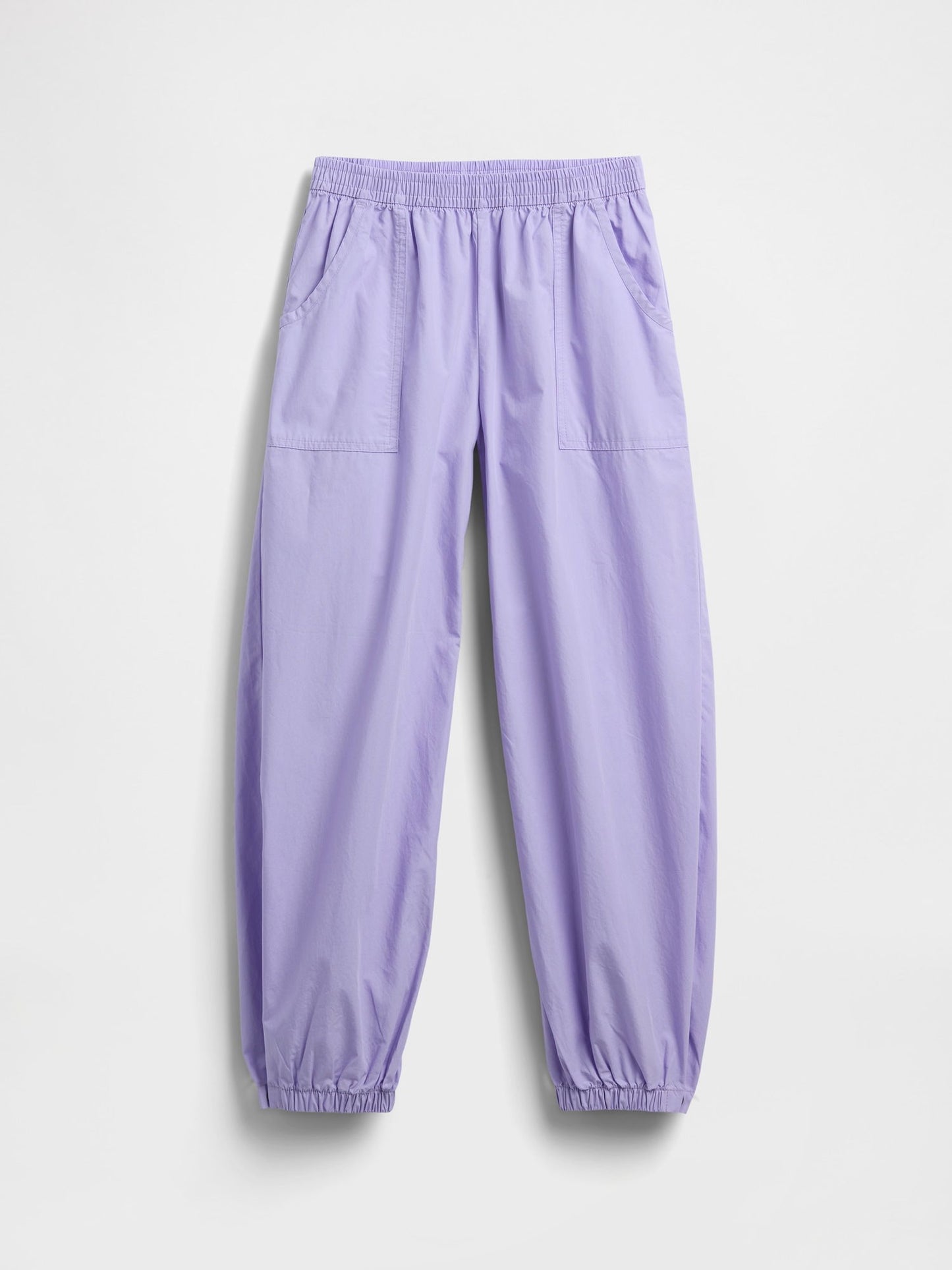Açık Lila Poplin Baggy Jogger Pantolon