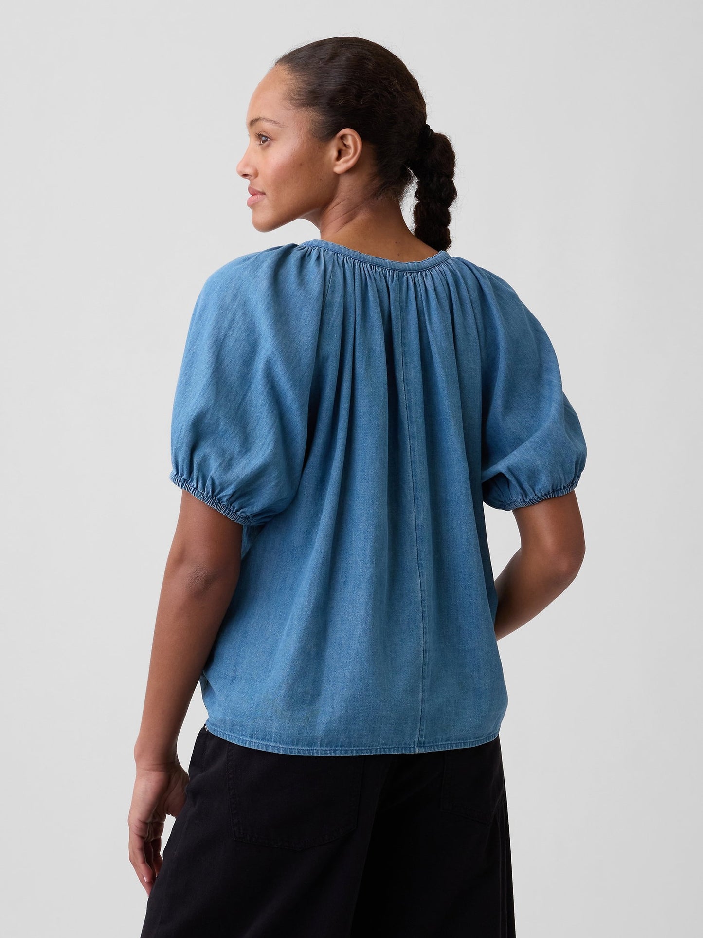 Mavi Oversized Puff Sleeve Bluz