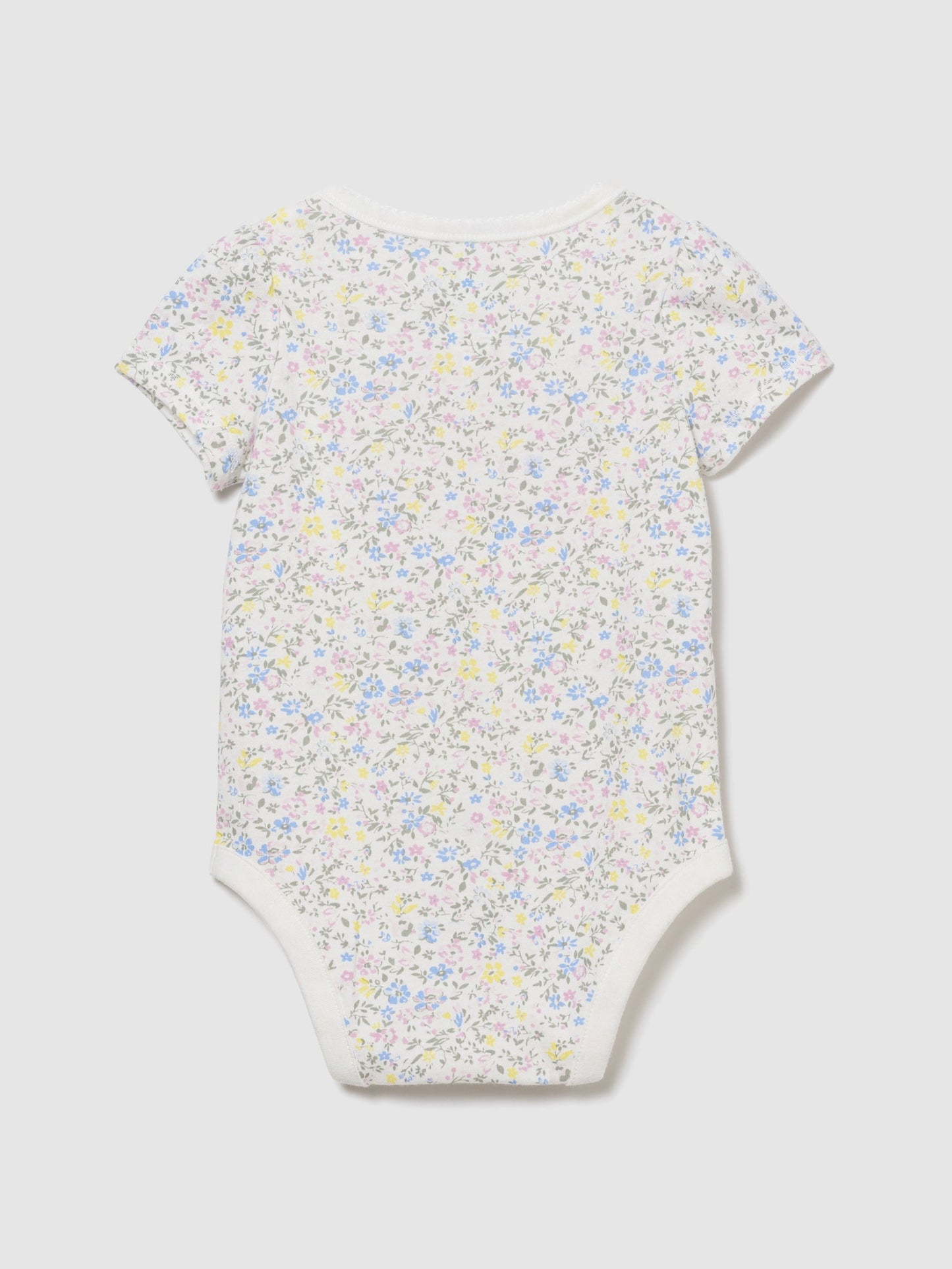 Beyaz Organik Pamuk Gap Logo Bodysuit