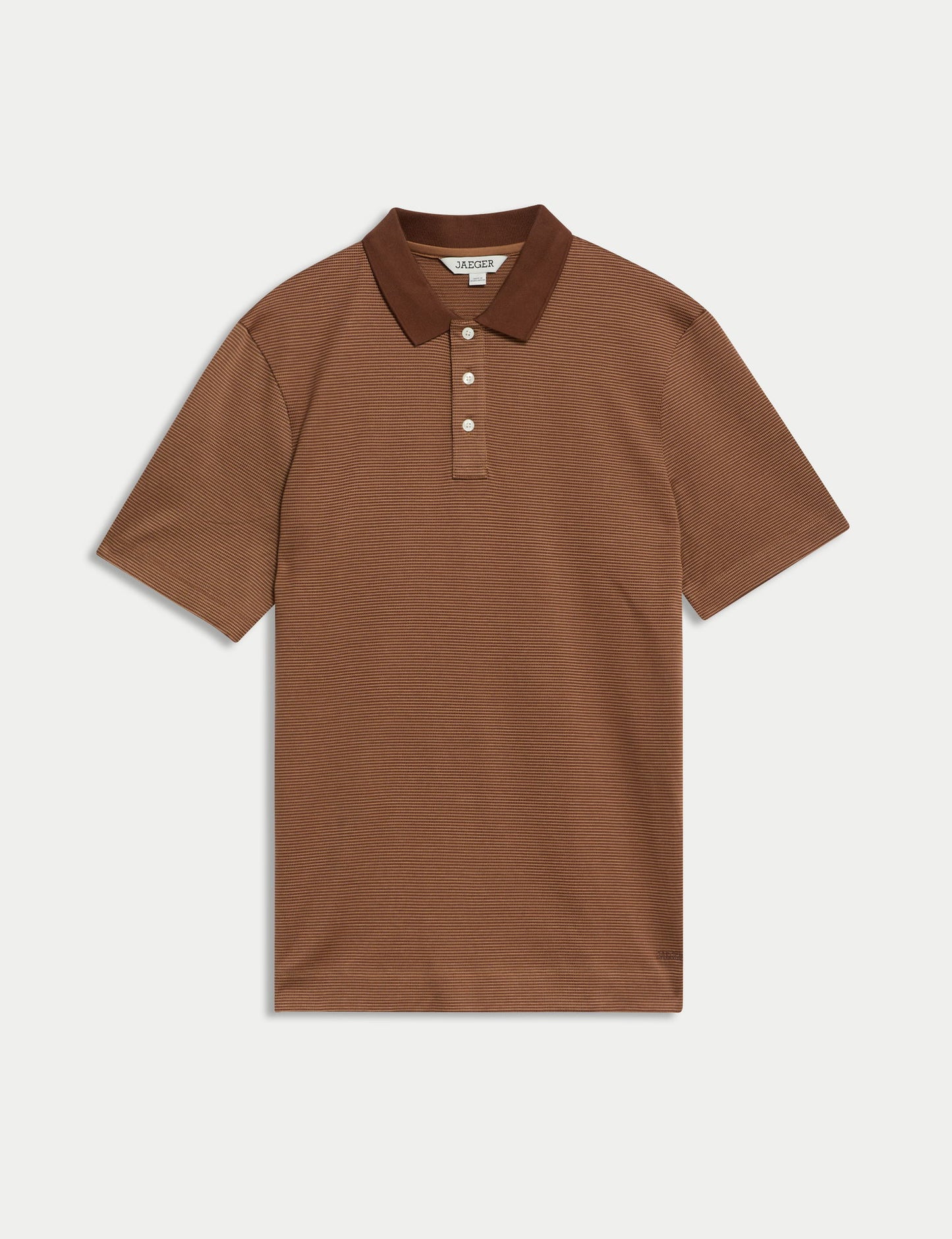 Saf Pamuklu Çizgili Polo T-shirt