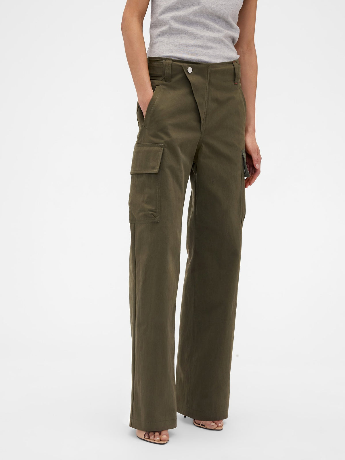Haki Gap × Victoria Beckham High Rise Kargo Pantolon