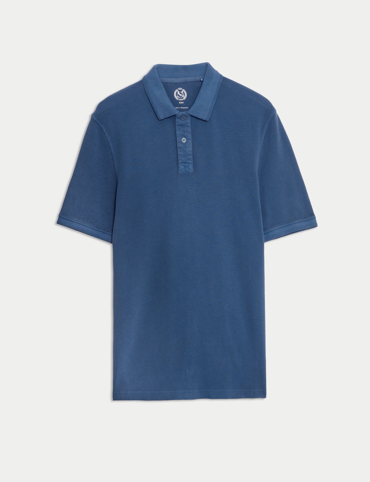 Saf Pamuklu Polo T-shirt