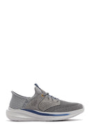 Skechers Erkek Gri Slade Bağcıklı Kalın Tabanlı Kumaş Sneaker