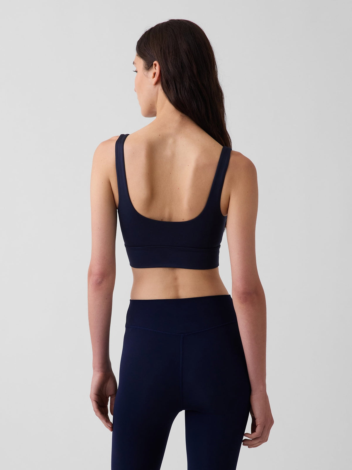Siyah Gapfit Smooth Square-neck Spor Sütyeni