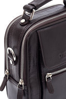 Erkek Kahverengi Deri Postacı Çantası